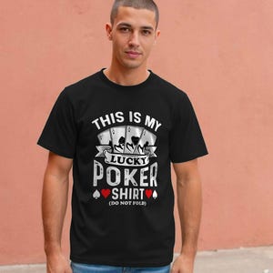 Lucky Poker | 100 Percent Organic Cotton Mens Basic T-shirt