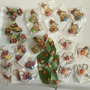 Pichwai Haldikumkum Set: Lotus, Ganesha, Kalasam - Housewarming Favors (Set of 10)