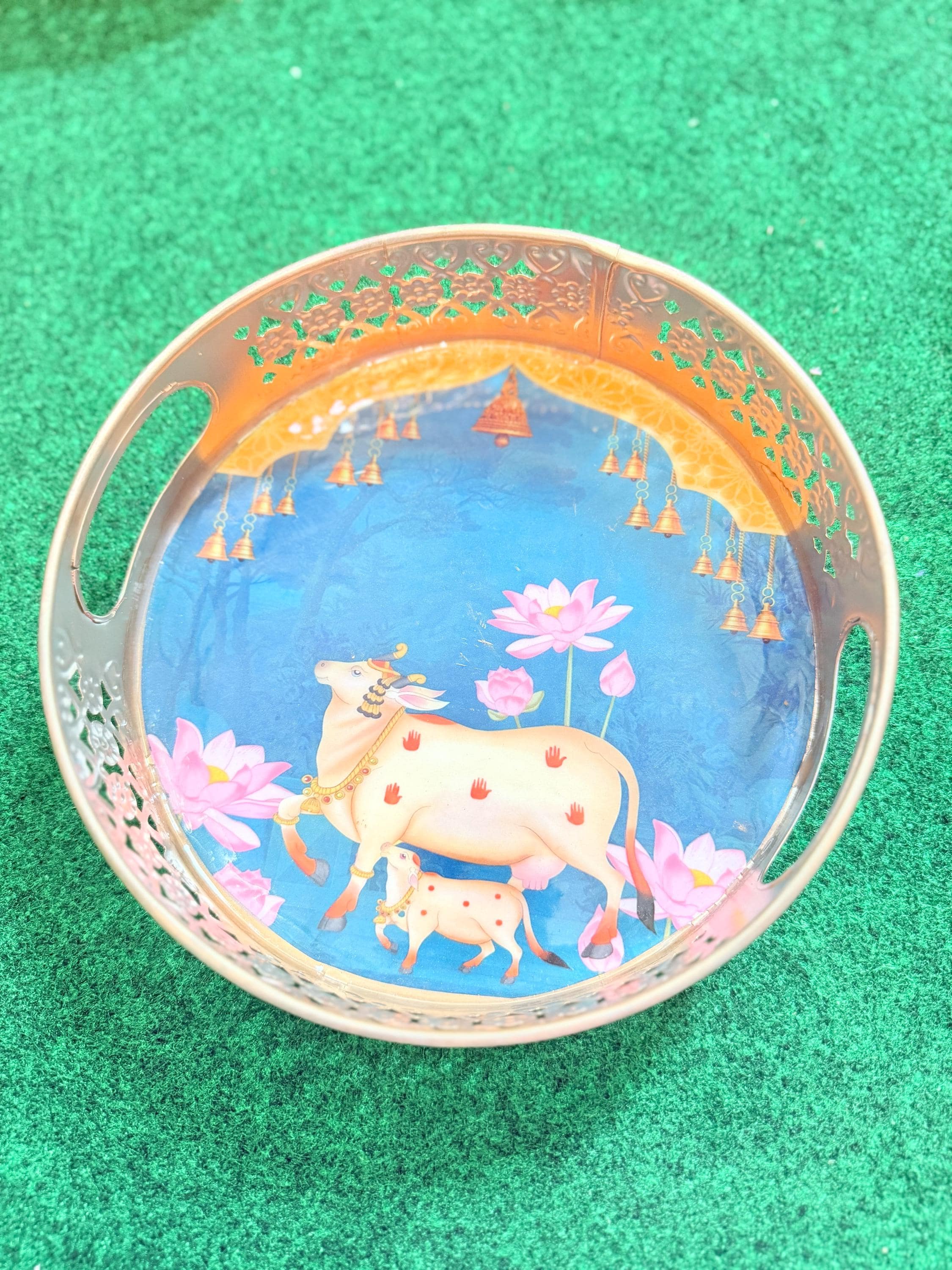 Pichwai trays 8 inch