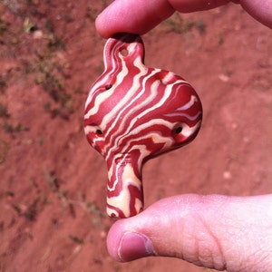 Handmade Desert Sungold Swirl Wowflute - Flute Ocarina Zelda Geek Unique Gift Colorful Necklace one-of-a-kind