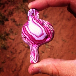 Handmade Purple Amethyst Swirl Wowflute - Flute Ocarina Zelda Geek Unique Gift Colorful Necklace one-of-a-kind