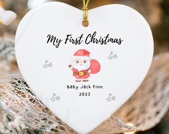 Baby First Christmas Ornament | Baby Girl Christmas Ornament | First Christmas Gift Baby | New Santa Baby Gift | Baby Boy Christmas Ornament