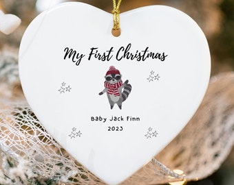 Baby First Christmas Ornament | Baby Girl Christmas Ornament | First Christmas Gift Baby | New Baby Gift | Baby Boy Christmas Ornament