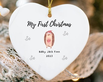 Baby First Christmas Ornament | Baby Girl, Boy Christmas Ornament | First Christmas Gift Baby | New Animal Baby Gift | Christmas Ornament