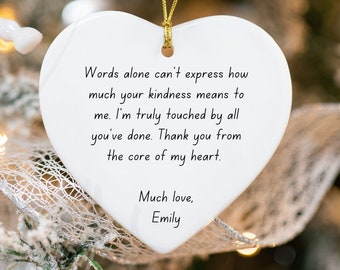 Thank You Gift | Personalized Thank You Gift | Gift For A Friend | Thank You Ornament | Thinking Of You | Beyond Grateful