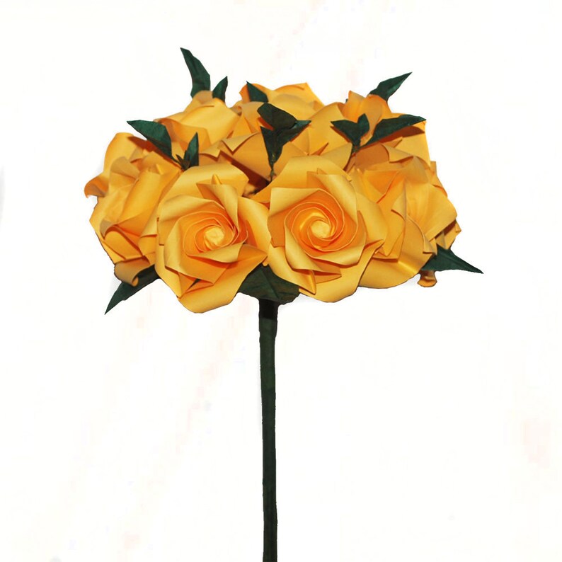 Origami Bridal Bouquet Paper Wedding Bouquet 1st Anniversary Gift College Graduation Gift for Her