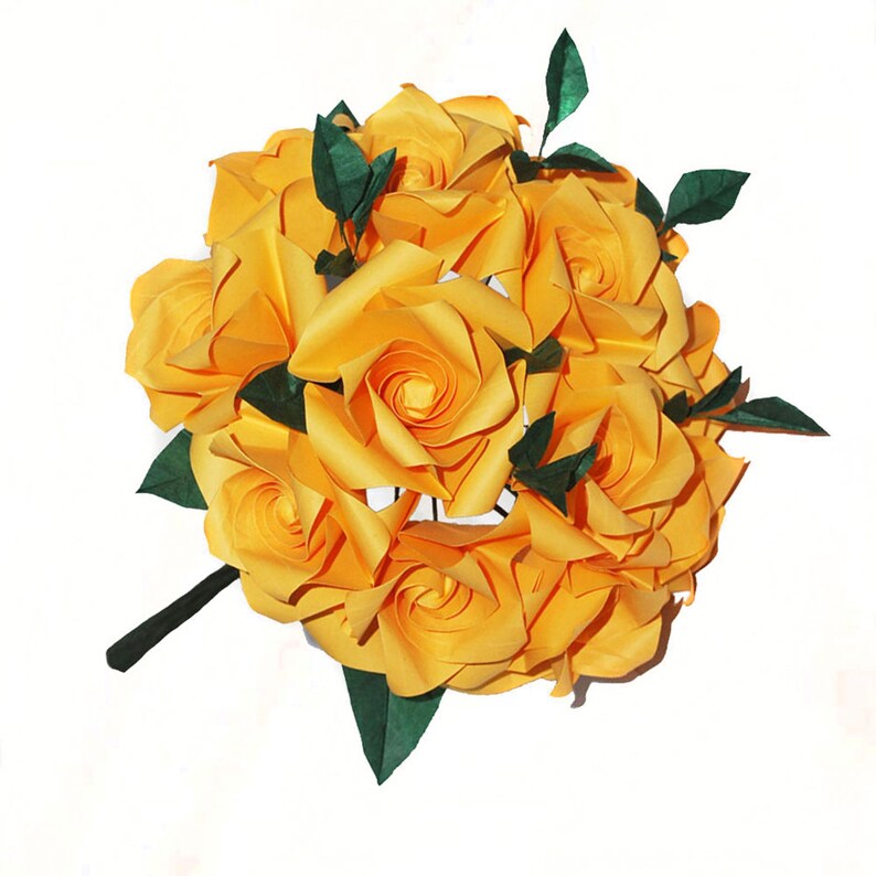 Origami Bridal Bouquet Paper Wedding Bouquet 1st Anniversary Gift College Graduation Gift for Her