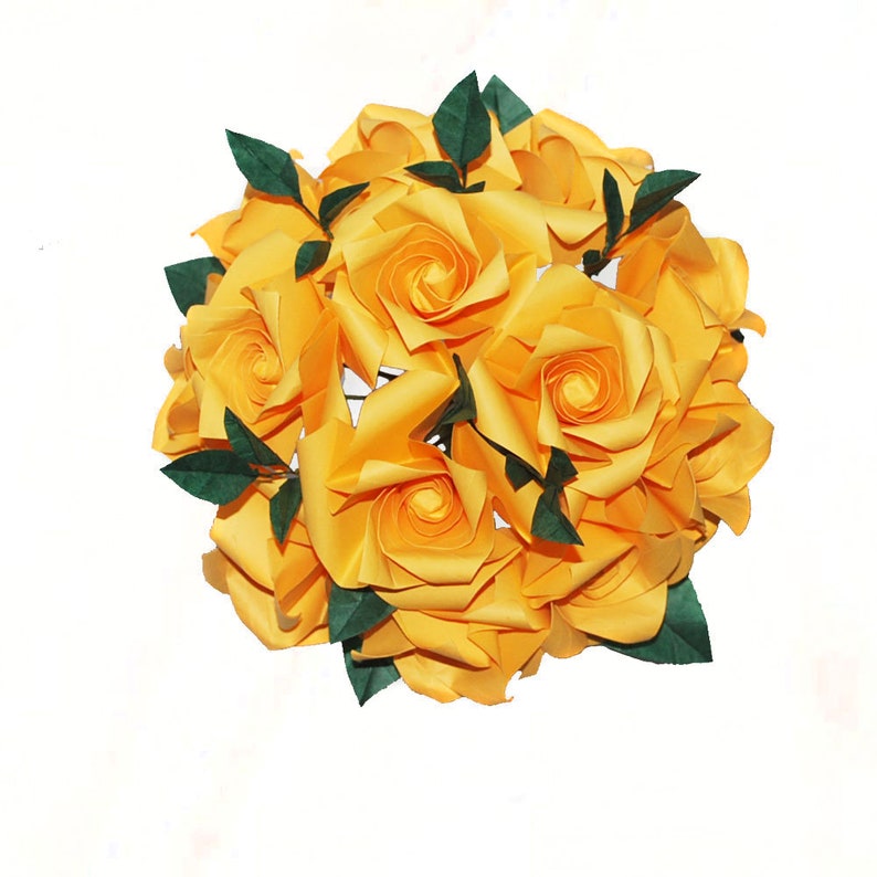 Origami Bridal Bouquet Paper Wedding Bouquet 1st Anniversary Gift College Graduation Gift for Her
