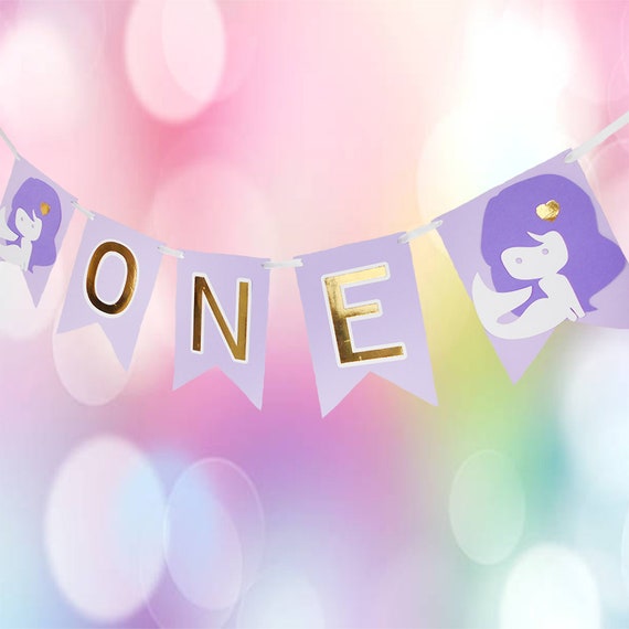 Purple Mermaid Party Decorations One Etsy