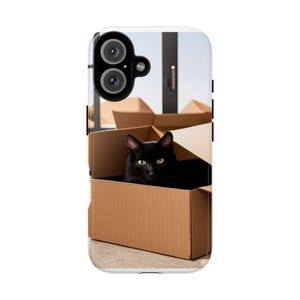 Funda para teléfono para amantes de los gatos, fundas resistentes para amantes de los animales, diseño de gatito adorable, regalo para dueños de mascotas, accesorios elegantes para teléfono