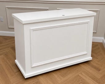 Bespoke wooden collapsible mobile event bar or folding cart