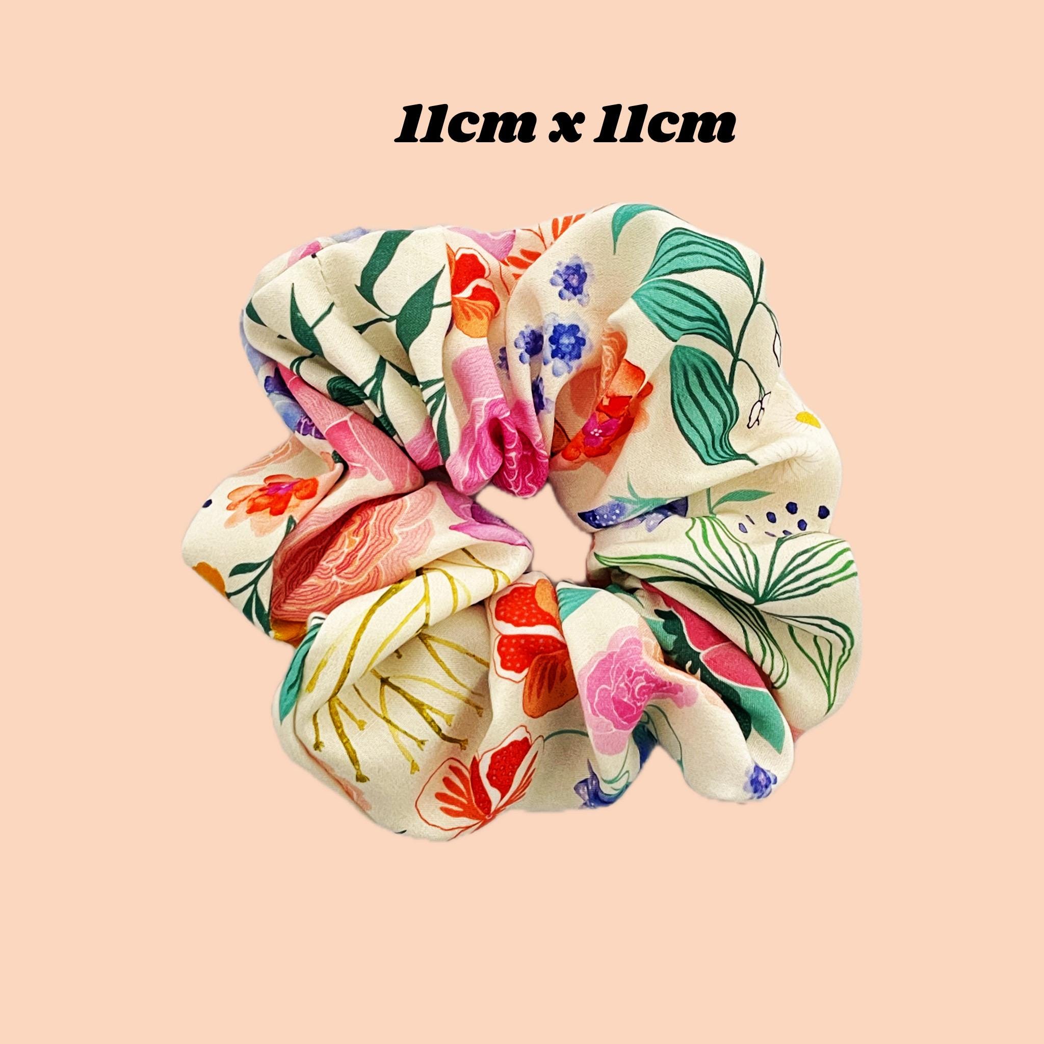 Handmade Cotton Hair Scrunchie | Floral Liberty Hair Scrunchie | 100% Cotton Hair Tie | Large/small Hair Scrunchie | Eco Friendly Packaging