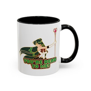 Tasse de café de Pluton de fille de marin | Coupe You're Dead to Me | Anime Magical Senshi | Verres amusants | Cadeau unique | Cri mortel