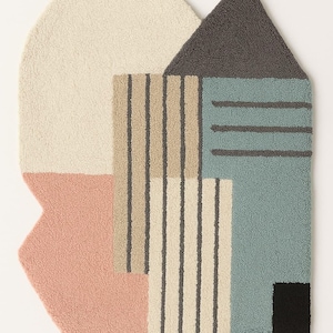 Handmade Wool Universe Carpet: Modern Kids Room Decor