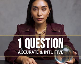 1 Question Tarot Reading, Detailed Psychic Reading, Same Day Tarot, Accurate Insight, Fast Delivery Spiritual Guidance