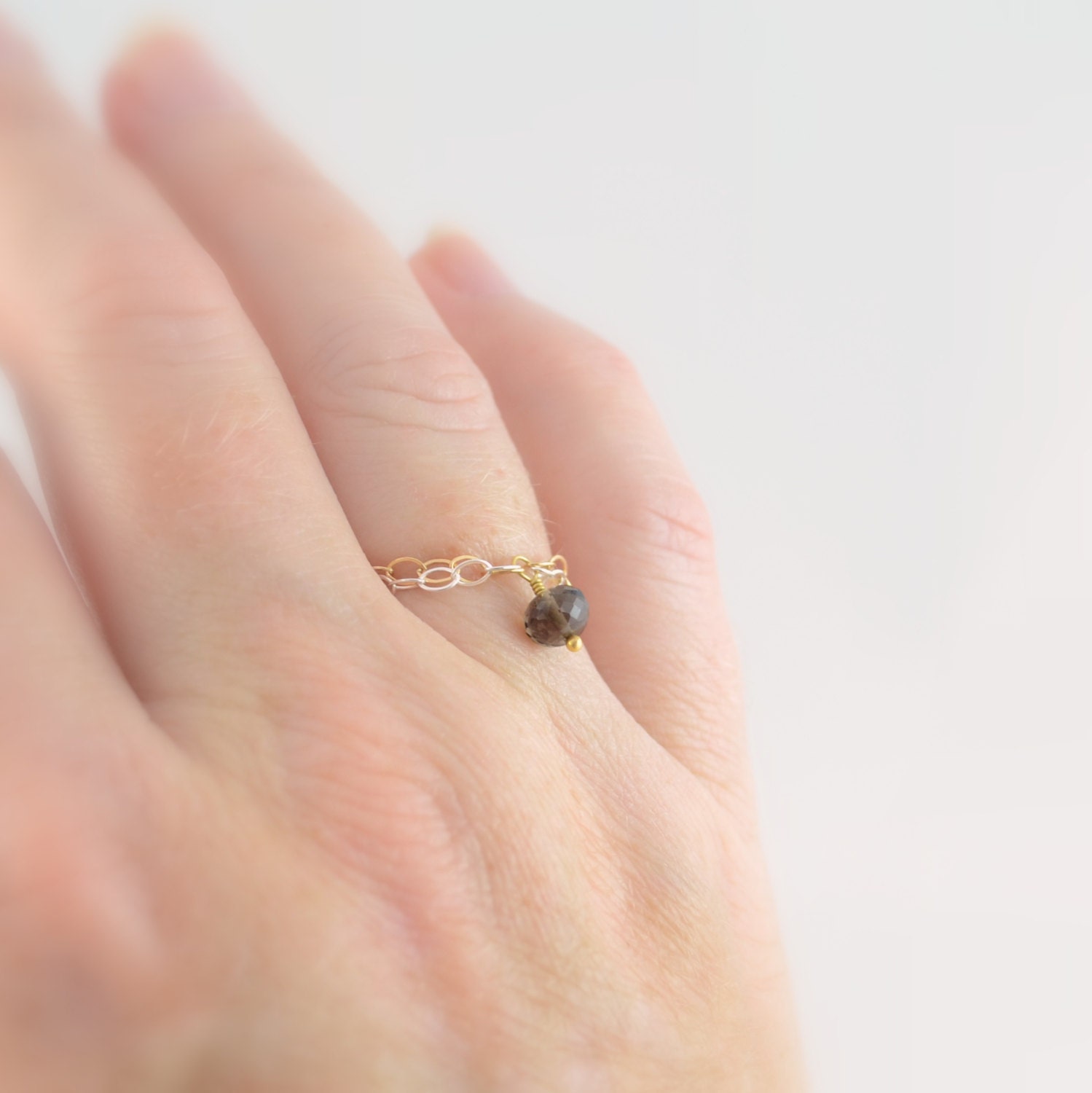 Smoky Quartz Ring Chocolate Brown Gemstone AAA Stone Etsy