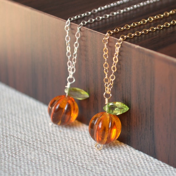 Orange Necklace Pumpkin Orange Beaded Choker Vintage Choker Acrylic Beads Orange Choker Pumpkin Necklace Vintage Necklace