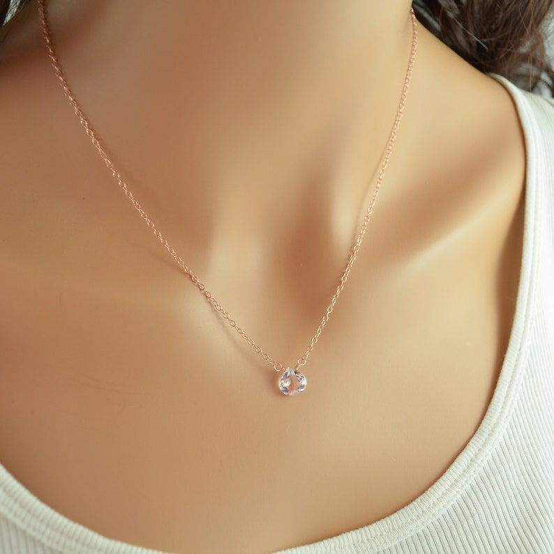 Pendentif Collier Forme Note De Musique Avec Morganite - Plaqué Argent, Pierre Grenat, Suisse