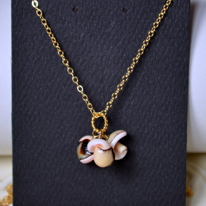 Beach Jewelry Real Seashell Gold Filled or Sterling Silver Bridesmaid Sea Shell Necklace Free Shipping Pale Pink