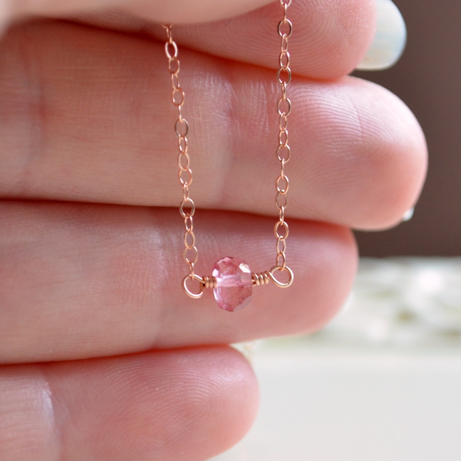 [STONE HENgE] 韓国☆14K Rose Gold☆H0118 Necklace STONEHENGE | 스톤헨지 Stonehenge 14K Necklace Rose Gold