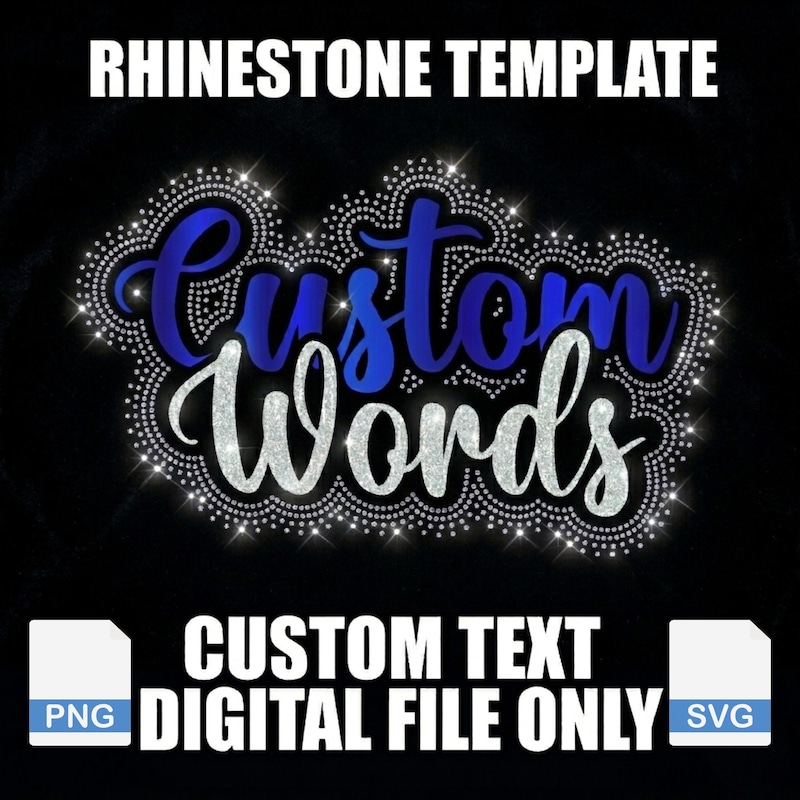 Diy Rhinestone Word Rhinestones - Etsy