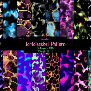 Tortoiseshell Seamless Digital Paper