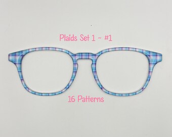 Plaid Handcrafted Magnetic   Toppers