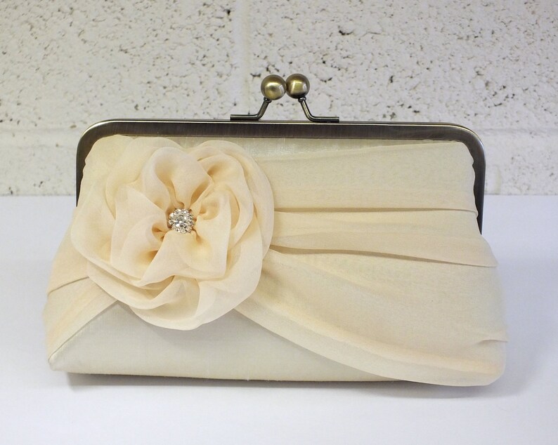 champagne clutch for wedding
