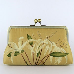 Gold Lily Silk Clutch, the last one image 3