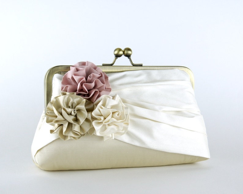 SMALL CANVAS CLUTCH RITES OF ROSES