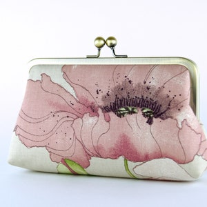 Brautjungfer Romantische Poppy Clutch in Rosa