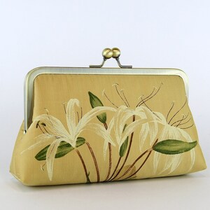 Gold Lily Silk Clutch, the last one image 2