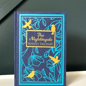 Handmade rebound book The Nightingale by Kristin Hannah