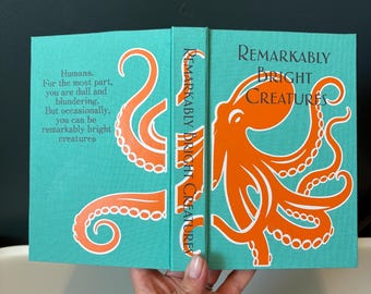 Handmade Custom Remarkably Bright Creatures Hardback Book rebind