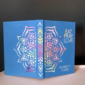 Handgjord "Ät, be, älska"-reboundbok: Specialutgåva