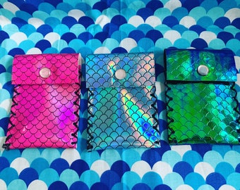 Monedero del titular de la tarjeta de visita de la sirena