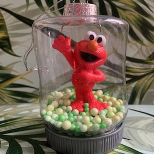 Elmo Sesame Street Christmas Ornament Sesame Street Character Ornament Snow Globe Ornament