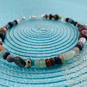Boho Stone Bead Anklet