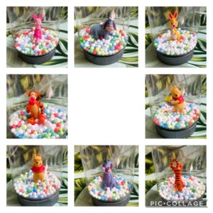 Winnie the Pooh Eeyore Rabbit Piglet Tigger Disney Character Snowglobe Christmas Ornament
