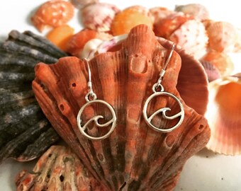 Surfer Gurl Wave Earrings