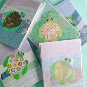 Cute Sea Turtle Blank Notecards 6 ct.