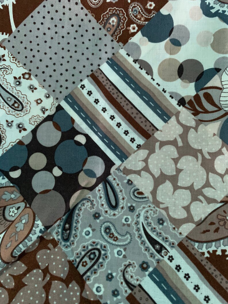 Fabric Lot 8 Yards Cotton Fabric Fabric Destash Lot BRWN28 Etsy