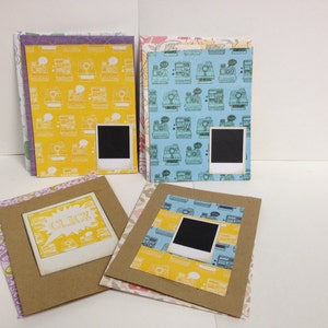 Yellow & Blue Retro Instamatic Photo Blank Cards 6 ct