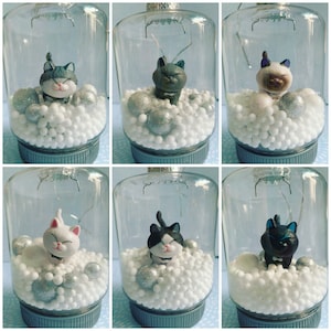 Sassy Cat Christmas Ornaments, Black Cat, White Cat, Gray Cat, Himalayan Cat, Gray Tiger  Cat, Tuxedo Cat Christmas Ornament