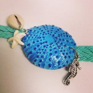 Blue Sea Urchin Bracelet Anklet
