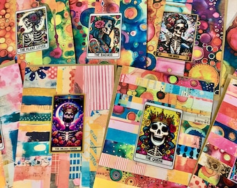 Skeleton Tarot Card A2 Size Blank Notecards 8 ct.