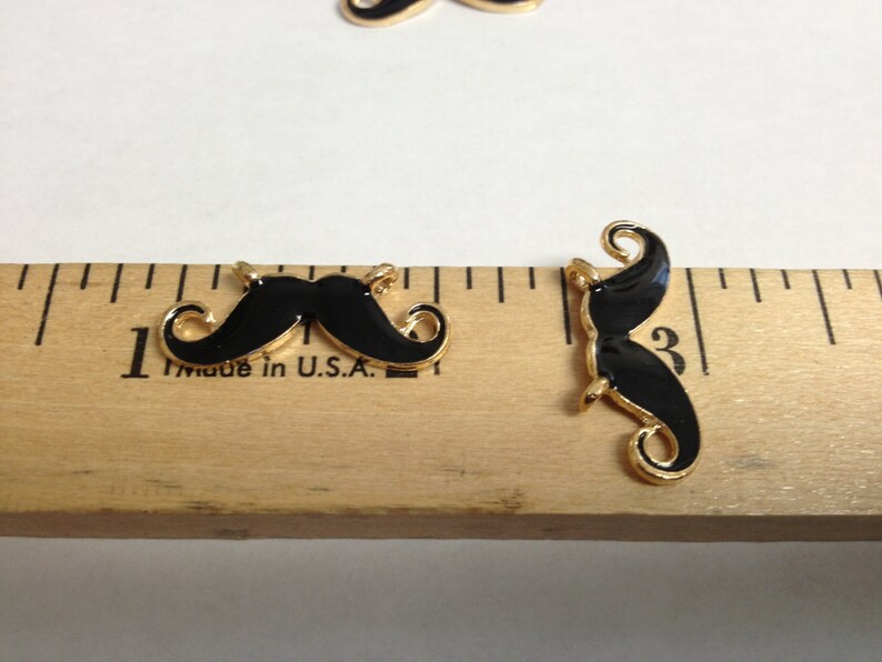 Mustache Enamel Charms image 3