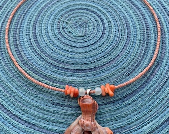 Shell Orchid Necklace
