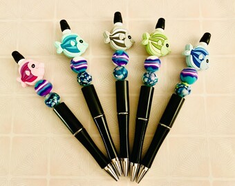 Novelty Pen Cute Tropical Fish Fish Lover Aquarium Lover Kawaii Stocking Stuffer Friendship Gift Teacher Gift Journaling Writing Utensil Pen