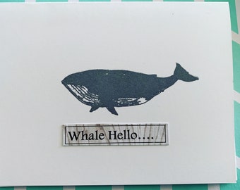 Whale Hello  Blank Notecards 6ct